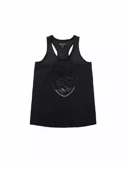 Майка женская Blauer с принтом, черный