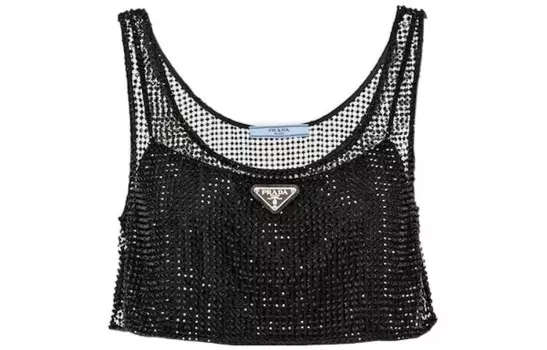 Майка женская черная Prada