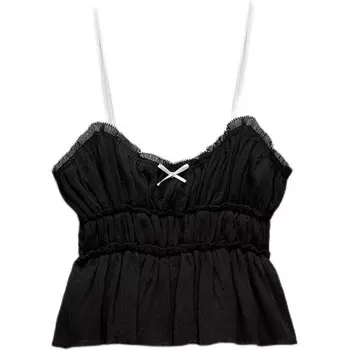 Майка женская черная Zara