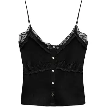 Майка женская черная Zara