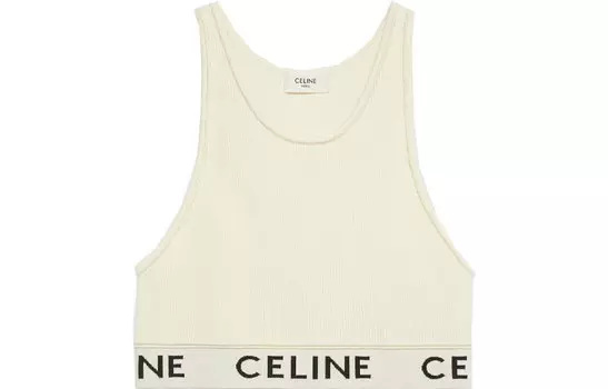 Майка женская цвета экрю CELINE, Ecru