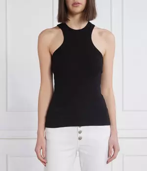 Майка женская Dondup - Made In Italy оригинального кроя, черный