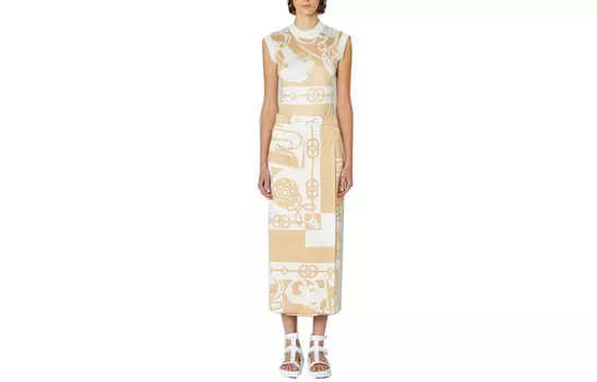 Майка женская Hermes, желтый / белый