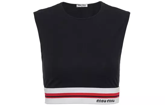 Майка женская Miu Miu, черный