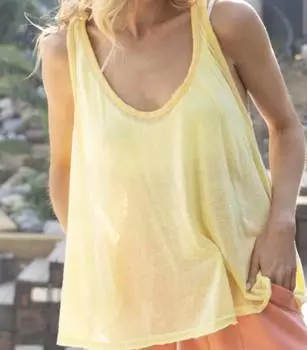 Майка женская POL, желтый