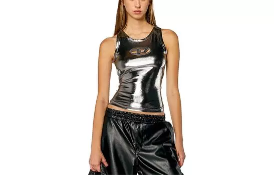 Майка женская серебристые DIESEL, Silver