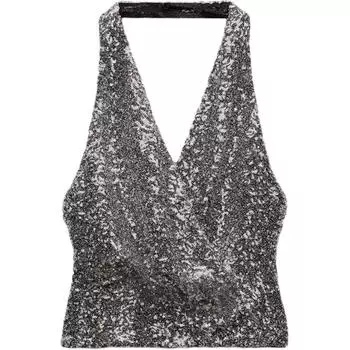 Майка женская серебристые ZARA, Silver