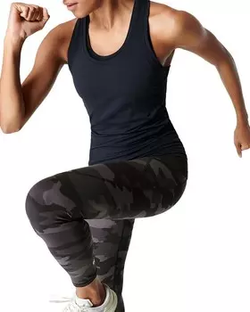 Майка женская Sweaty Betty спортивная с сетчатыми вставками, черный