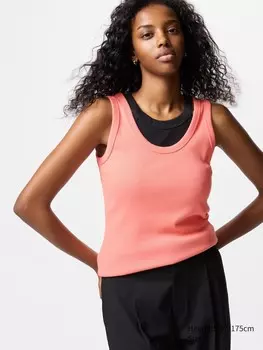 Майка женская Uniqlo, цвет 21 оранжевый