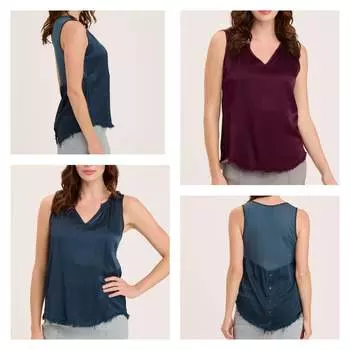 Майка женская XCVI, цвет wine