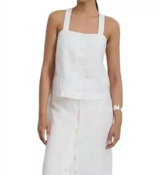 Майка Zoe белого цвета ALEX MILL