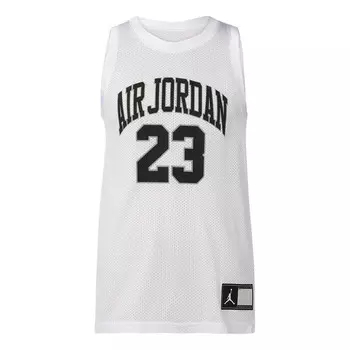 Майки ДНК искаженный баскетбол топ мужчины Air Jordan, белый