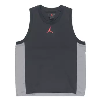Майки dri fit air statement splicing quick dry баскетбольный спортивный жилет мужской Air Jordan, черный