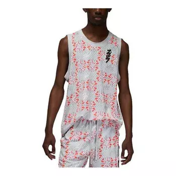 Майки сион сетчатый принт майка Air Jordan, серебряный