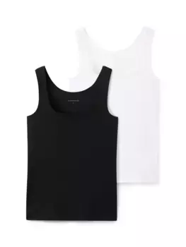 Майки TOM TAILOR (упаковка, 2 шт), в двойной упаковке, черный