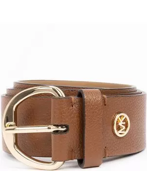 Майкл Корс 1,5Ремень из галечной кожи Michael Kors, коричневый