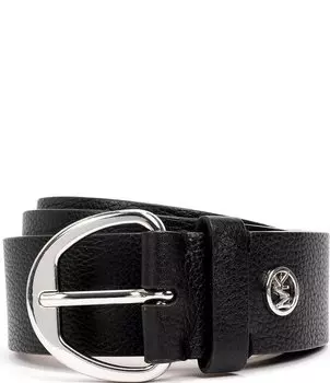 Майкл Корс 1,5Ремень из галечной кожи Michael Kors, черный