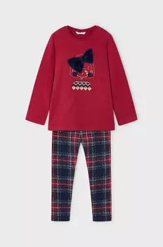 Майораль комплектный мальчик/девочка Mayoral, красный