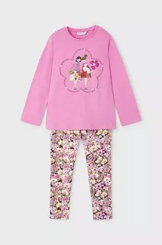 Майораль комплектный мальчик/девочка Mayoral, розовый