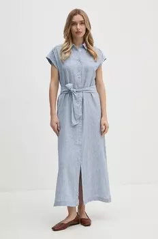 МАЙЯ льняное платье Pepe Jeans, синий