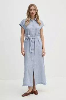 МАЙЯ льняное платье Pepe Jeans, синий
