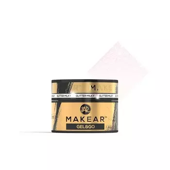 Makear Gel&Go GG20 Блестящий молочный гель-строитель 15 мл
