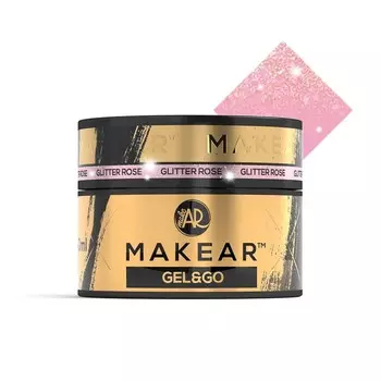 Makear Gel&Go GG23 Гель-строитель Glitter Rose 50 мл