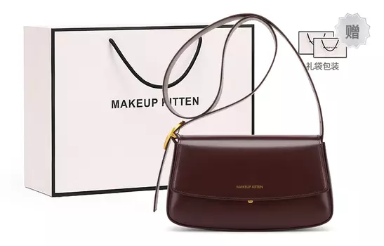 Makeup Kitten Женская сумка через плечо, Кремовый [с подарочным пакетом]