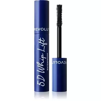 Makeup Revolution, 5D Lash Whip Lift водостойкая тушь, удлиняющая и увеличивающая объем Черный оттенок 12 мл