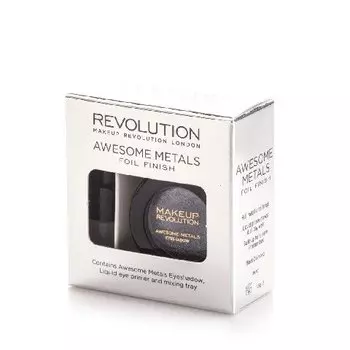Makeup Revolution, Awesome Metals Foil Finish, Black Diamond Metallic Eyeshadow, 6 г