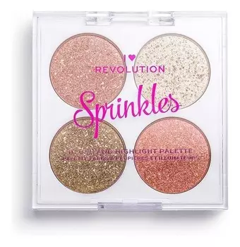 Makeup Revolution, Blush & Sprinkles, палитра румян Confetti Cookie