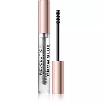 Makeup Revolution, Brow Glue прозрачный гель для фиксации бровей 3 мл