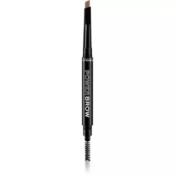 Makeup Revolution, Карандаш для бровей Relove Power Brow с кисточкой оттенок Коричневый 0,3 г