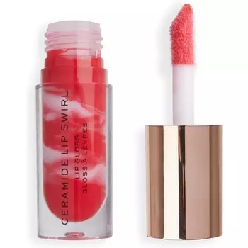 Makeup Revolution Lip Swirl Ceramine Gloss Блеск для губ Bitten Red 4,5 мл