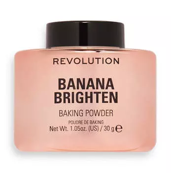 Makeup Revolution Осветляющая пудра для лица Baking Powder Banana Brighten 30г