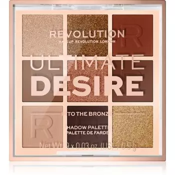 Makeup Revolution, палетка теней для век Ultimate Desire оттенок Into The Bronze 8,1 г