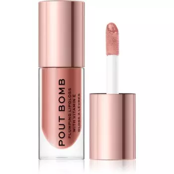 Makeup Revolution Pout Bomb блеск для губ для объема с ярким оттенком Doll 4,6 мл