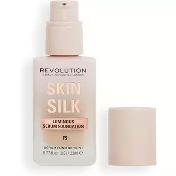 Makeup Revolution Skin Silk Serum Тональная основа от легкого до среднего покрытия с гиалуроновой кислотой 23 мл F5