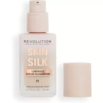 Makeup Revolution Skin Silk Serum Тональная основа от легкого до среднего покрытия с гиалуроновой кислотой F2 23 мл