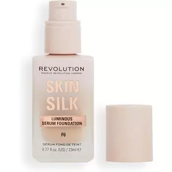 Makeup Revolution Skin Silk Serum Тональная основа от легкого до среднего покрытия с гиалуроновой кислотой 23 мл F6