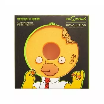 Makeup Revolution X Дом ужасов Симпсонов на дереве Губка для макияжа в форме пончика