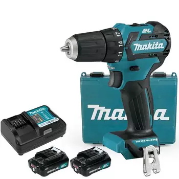 Дрель электрическая Makita DF332DSAE + два аккумулятора 12V/2.0Ah, зарядное устройство, кейс