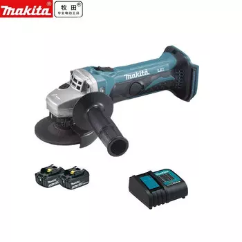 Шлифовальная машина Makita DGA402SFJ + два аккумулятора 3.0Ah, зарядное устройство