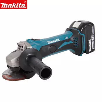 Угловая шлифовальная машина Makita DGA402STJ + два аккумулятора 18V/5.0Ah, зарядное устройство, ящик