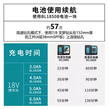 Дрель-шуруповерт Makita DHP486, 13 мм + два аккумулятора 18V/6.0Ah, зарядное устройство