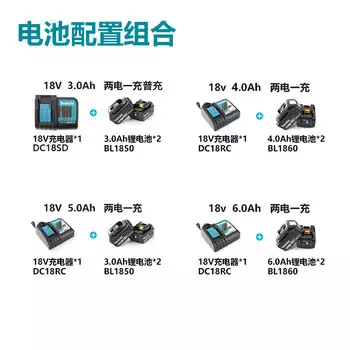 Makita DTD156 перезаряжаемая ударная отвертка с литиевой батареей 18V6.0Ah две батареи с быстрой зарядкой