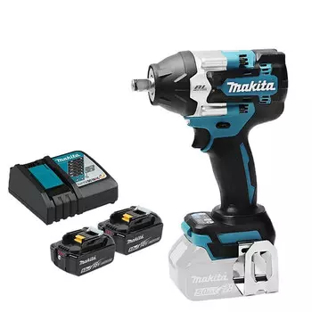 Makita DTW700RTJ бесщеточный литиевый аккумулятор перезаряжаемый ударный гайковерт электрический гайковерт 18В 5.0Ач две батареи и одна зарядка/1 единица