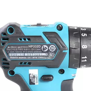 Дрель аккумуляторная Makita HP332DSAE + два аккумулятора 12V/2.0Ah, зарядное устройство