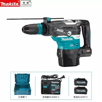 Перфоратор Makita HR005GZ + аккумулятор 40V/4.0Ah, зарядное устройство