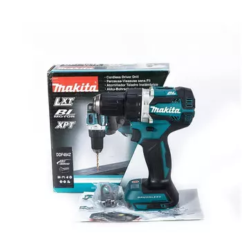 Дрель электрическая Makita DDF484RTE + два аккумулятора 5.0Ah, зарядное устройство